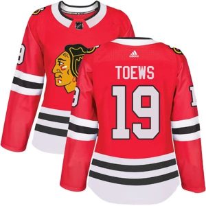 Damen Chicago Blackhawks Trikot Jonathan Toews 19 Rot Authentic